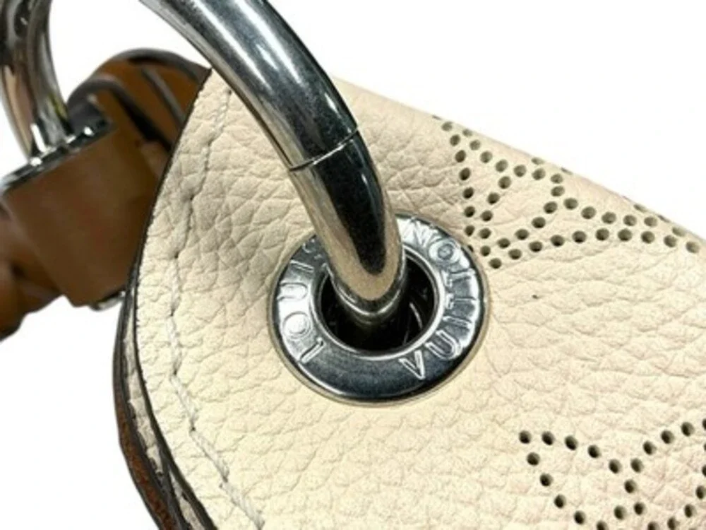 Louis Vuitton Carmel Mahina Calf Leather Hobo Bag